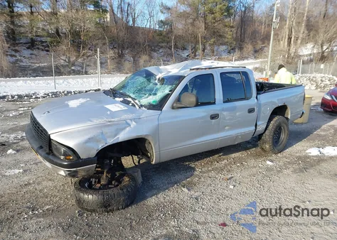2001 Dodge Dakota Slt/Sport из США, поврежденный, VIN 1B7HG2AZ61S308965